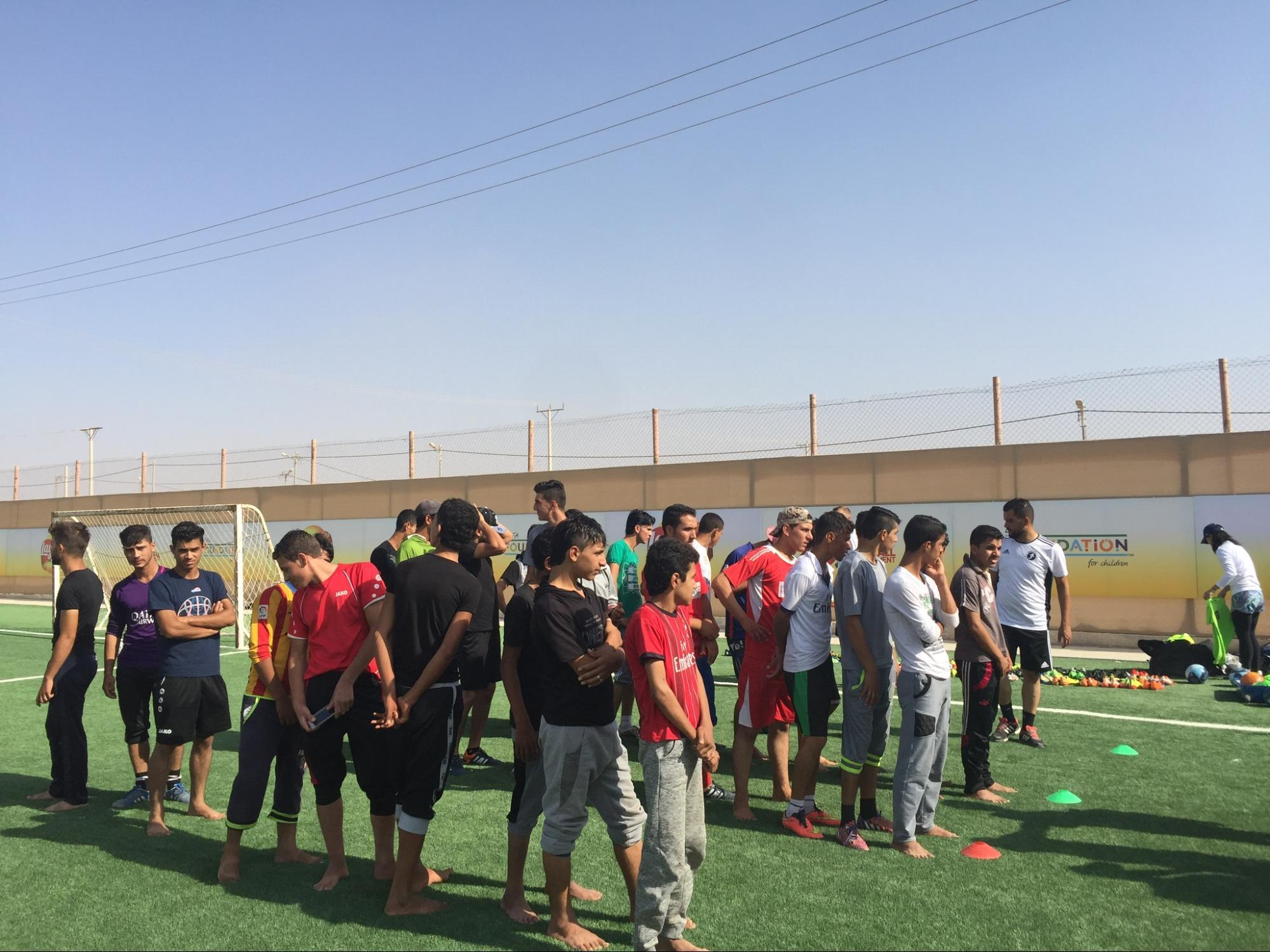 Soccer at Zaatari 